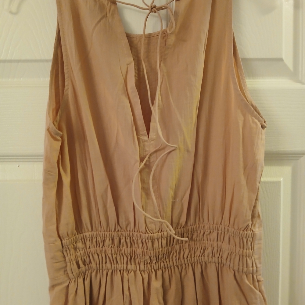 Pampelone NWT Pink Mauve BOHO Sleeveless Festival Spring Ruffle Maxi Dress-S - Picture 11 of 16